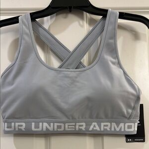 NW Under Armour Gray Sports Bra Moisture-Wicking Racerback